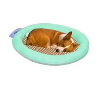 Ghjkldha Cooling Mat Dogs, Pet Portable Soft Pad, Chew Resistant Cooling Bed, Breathable Fabric, Excellent for Indoor Use, Puppies, Cats, Travel, Relaxation and Hot Weather Comfort
