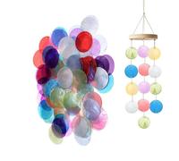 Ghjkldha Coquilles Plates Rondes | 100 Pièces pour Création de Boucles d'Oreilles,Coquillage pour Carillon à Vent - Pour Débutants Adultes Femmes Filles Étudiants Art Artistes Fête Maison