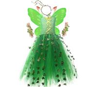 Ghjkldha Costume De Fée Pour Filles Tenue De Fête Et De Cosplay Avec Ailes