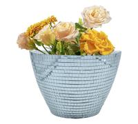 Ghjkldha Disco Planter, Boho Wall Pot, Hanging Flower Vase, 12x15cm, Indoor Disco Ball, Decorative Mirror Planter, Unique Plant Holder, Retro Home Decor for Living Room Office