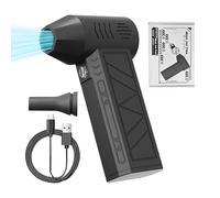 Ghjkldha Electric Air Duster, Handheld Compressed Fan, Portable Drying Machine, 5.63x3.66x1.54 inches, 3 Speed Adjustable Cleaner, Ideal for Cycling Gear, Keyboard, PC, Electronics, Outdoor