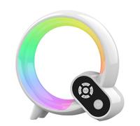 Ghjkldha Enceinte sans Fil avec Éclairage | Son Stéréo Portable avec Réglage de Luminosité - pour Fête et Veilleuse,pour Chevet, Bureau, Extérieur, Fête, Voyage, Anniversaire et Bureau à