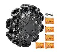 Ghjkldha Fishing Trap Cage, Heavy Duty Crab Crawfish Lobster Trap for Saltwater Freshwater Use, Foldable Mesh Net with Escape Proof Design, Portable Easy Carry Structure, Outdoor Fishing Gear