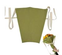 Ghjkldha Flower Bouquet Bag, Canvas Carry Holder, Reusable Floral Wrap, Portable Handle Sleeve, Decorative Gift Carrier, for Commuting Dating Walking Riding Home Decoration Festival Celebrations Use