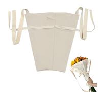 Ghjkldha Flower Bouquet Bag, Canvas Carry Holder, Reusable Floral Wrap, Portable Handle Sleeve, Decorative Gift Carrier, for Commuting Dating Walking Riding Home Decoration Festival Celebrations Use