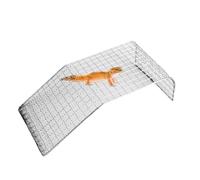 Ghjkldha Hamac lézard en maille d'acier inoxydable pour reptile, lit de refroidissement pour reptiles, ventouses réglables pour dragon barbu, tortue, serpent, ermite, habitat d'aquarium