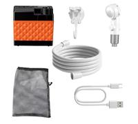 Ghjkldha Handheld Travel Shower, Electric Outdoor Bath Device, Multi Mode with Shower Pump, Lightweight Portable Cleaning System, Outdoor with Modern Style, Hiking Gear for Camping Use