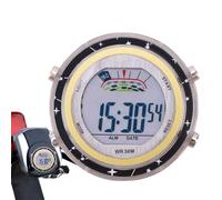 Ghjkldha Horloge de Scooter, Horloge à Cadran pour Moto, Montre électronique à Cadran Lumineux pour Petite Moto, Montre de Moto Installation Facile pour Femmes Hommes Cyclistes Amateurs de Cyclisme