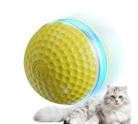Ghjkldha Jouet pour chat avec balle mobile automatique, balle roulante rechargeable intelligente avec 2 modes, jouet électrique interactif pour chatons de petite, moyenne et grande taille, jeu