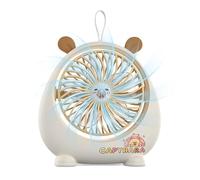 Ghjkldha Mini Desktop Fan, Provides Two Speed Cooling, Portable Cartoon Air Circulator Quiet, ABS Cooling Device Compact Structure, Table Fan with Stable Base, Personal Breeze 5.91x5.91x1.97 inches