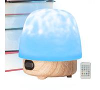 Ghjkldha Moon Lamp, LED Table Light with Speaker, 4.33x4.33x4.92 inches, Remote Control Nightlight, Soft Ambient Glow, Perfect for Nursery Bedroom Living Room, Desk Dorm Camping Travel, Party