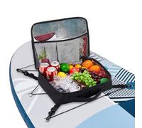 Ghjkldha Paddleboard Deck Bag, Cooler Storage, Waterproof Pouch, Black, Insulated Zippered Compartment, Secure, for Travelers Photographers Paddling Adventures Enthusiasts