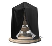 Ghjkldha Protection de fontaine | Bâche d'hiver - Protection imperméable et coupe-vent avec cordon de serrage réglable pour le stockage saisonnier, par temps froid, jardin, terrasse, étang
