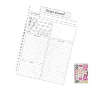 Ghjkldha Recipe Notebook, Cooking Journal, Blank Meal Planner Book, 5.51x8.27x0.39 Inches, Easy Write in Format, Compact Organizer Style, Ideal for Baking Beginners Travel Daily Prep Recording