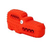 Ghjkldha Rubber Alligator Dog Toy, Cute Squeaky Toy, Tough Puppy Chew Tool, Durability Assured, Appealing Vocal Mechanism, Interactive Pet Training Device for Aggressive Chewers