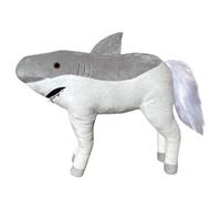 Ghjkldha Shark Horse Stuffed Toy, Cartoon Hybrid Plush Toy, Long Hugging Pillow, Soft Combination Animal Plush Cushion, Funny and Adorable for Bed, Sofa and Chair