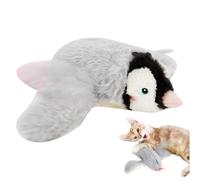 Ghjkldha Sound Bird Cat Toy, Rechargeable Chirping Penguin, Interactive Electric Cat Teaser, Automatic Flapping Wing, USB Rechargeable Entertainment for Cats Home Backyard, 11.81x9.06x3.35in