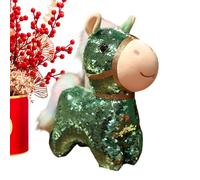 Ghjkldha Stuffed Horse Plush Toy, 5.9 inch Sequins Cuddly Doll, 2026 Year of The Horse Plush Animal with Soft Fabric 5.91 inches, Decorative Collectible Toy for Boys Girls Women Men