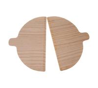 Ghjkldha Wooden Pizza Peel Set, 2 Semi-Circular Pizza Paddle Spatulas for Oven Use, Perfect Baking Accessory for Homemade Pizza and Bread Lovers,Pizza Peel Wood Set, 2-Piece Semi-Circular Pizza Board