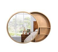 GHJKLZNMRU Armoire de salle de bain casier mural avec miroir Push-Pull Cabinet noyer (couleur : bois, taille : 70 cm)