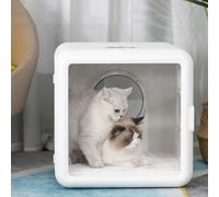 GHJrtHFJ Armoire de séchage pour Animaux, Séchoir électrique Automatique et Efficace de 65 L avec contrôle Intelligent la température séchage à 360°, boîte for Chat(110V)