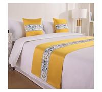 GHJrtHFJ Couvre-lit, Chemins de lit brodés Style Chinois for Chambre d'hôtel, écharpe décorative for Les Pieds, Couverture Bout(Unique Colour,50 * 210cm for 150cm Bed)