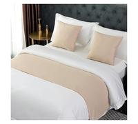 GHJrtHFJ Couvre-lit, Chemins de lit et écharpes - Écharpe Unie à Une Seule Couche, Style Moderne(Khaki,50 * 240cm for 180cm Bed)