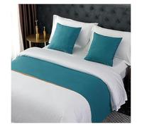 GHJrtHFJ Couvre-lit, Chemins de lit et écharpes - Écharpe Unie à Une Seule Couche, Style Moderne(Light Blue,50 * 180cm for 120cm Bed)