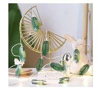 GHJrtHFJ guirlandes lumineuses décoratives, Guirlande lumineuse de lierre artificiel | Lampe suspendue à LED alimentée par piles | Fausses vignes vertes(9.8FT(20LED))