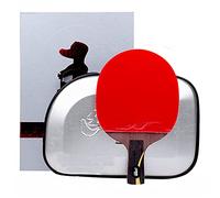 GHJrtHFJ Raquette de Tennis de Table, Raquette de ping-Pong Offensive, Batte Tennis Table Professionnelle for Un contrôle, Effet et Une Vitesse accrus, puissante(Long Handle)