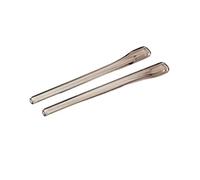 GHJrtHFJ Remplacement des branches de lunettes, Lot de 2 paires d'embouts lunettes transparents marron clair for remplacement branches et chaussettes d'oreilles