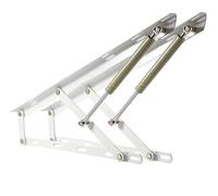 GHJrtHFJ Supports pneumatiques pour Lits, 1 Paire de mécanismes Levage lit, lève-Couvercle pneumatiques, charnière Support Couvercle à Ressorts gaz Robustes, Tige hydraulique(Wit,120cm)