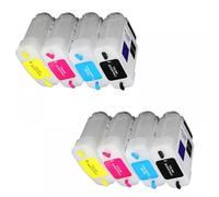 GHJtRs 10 Pack Refipillable Encre Cartound Ensemble avec puces compatibles Compatible avec 10 82 500 800 Imprimantes Fonctionne avec DesignJet 500 500PS 800 800P(for 10 82 2set)