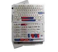 GHJtRs 140 Clé Keycap coréen Set PBT PBT Retro Retro Retro Profile Clavier Compatible avec Les claviers de Jeu mécanique