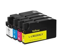 GHJtRs 4Color LM220 LM220XL 220XL Remplacement de la Cartouche d'encre Compatible Compatible avec l'imprimante Pro 4000C 4000 5500 5500T Fonctionne comme(1set)