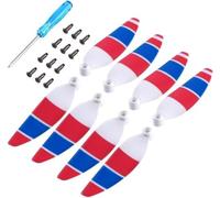 GHJtRs Accessoires de drone compatibles avec l'hélice 4726F compatibles avec 2 accessoires de rechange colorés - Pièces de rechange - Combo Helices Fun Wing Fans (rouge, bleu, blanc)