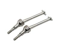 GHJtRs Arbre d'entraînement en métal, 2 pièces, pièces de Rechange Compatible avec Mise à Niveau de véhicule RC 1/16 16207 16208 14209 14210(Silver)
