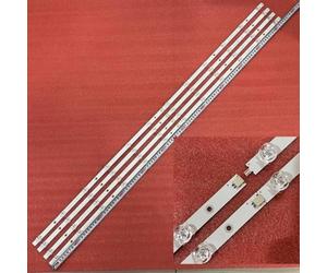 GHJtRs Bandes de rétroéclairage LED avec 12 LED, compatibles avec RNSMU5839 CHIQ U58G5500 U58G7N SL581MU 58D2P 58F8 58DP600 LB-C580U18-EF8-R(Kit 4 pcs For 1 TV)