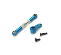 GHJtRs Bras Servo en métal 25T, klaxon de Direction, Tige de Liaison Compatible avec Les pièces de Mise à Niveau de Voiture RC 1/16, Accessoires modèles 16207 16208 16209 16210(Blue)