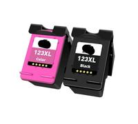 GHJtRs Cartouche à Encre 123xl Compatible avec Deskjet 1110 2130 2132 2133 2134 3630 3632 3637 3638 Remplacement des imprimantes Compatible avec la Cartouche 123 XL(2 Pcs)
