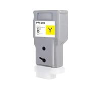 GHJtRs Cartouche à Encre 300 ML PFI206 PFI 206 PFI-206 CARTRIDE À L'ENK Compatible Compatible avec L'IMPRESSION des Documents Fonctionne avec IL IPF6400 IPF6400S IPF6450 IPF6400SE Printers(PFI-206-Y)