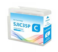GHJtRs Cartouche à Encre Compatible 80 ML Compatible avec ColorWorks CW-C6500P CW-C6000A CW-C6000P CW-C6500A IMPRIMANCE DE Labe(SJIC35P CY 1PCS)