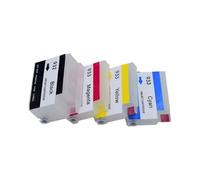 GHJtRs Cartouche d'encre de Recharge Vide 932XL 933XL avec Puce Arc Compatible avec Les imprimantes Officejet 7612 7512 7510 6100 7610 7110 6700 6600e et modèles similaires(BK-50ML CMY-25ML)