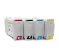 GHJtRs Cartouche d'encre de Remplacement Compatible pour DesignJet 1050c Plus 1055cm Plus l'imprimante avec Un Ensemble de Colorant 4Color Set BK C Y M Fonctionne comme 80(80INK Cartridge 1SET)