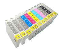 GHJtRs Cartouches d'encre compatibles Compatible avec T0961 à T0969 à Utiliser avec l'imprimante Photo R2880, Encre Photo Classic Incluse(1 Set Plus 2 PBK)