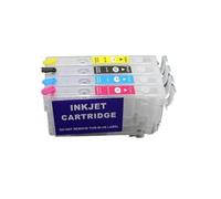 GHJtRs Cartouches d'encre vides compatibles sans Puce, Compatible avec imprimantes SureColor T3100 T5100 SC-T3100 SC-T5100 T3160 T3170, Ensemble de 4 Couleurs