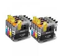 GHJtRs Cartouches d'encre XL compatibles LC123, Compatible avec imprimante MFC J4410DW J4510DW J870DW DCP J4110DW J132W J152W J552DW(2SET 8PK)