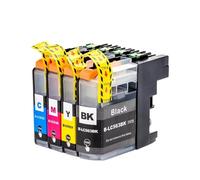 GHJtRs Cartridge Encre LC563 Compatible avec MFC-J2310 J2510 J3520 J3720 Imprimantes(3PCS Cyan)