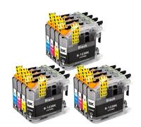 GHJtRs Compatible Inkjet Ink Cartridge LC121 LC123 121 LC123XL 123 for Printers MFC-J4610DW J650DW J4110DW J132W J152W J552DW Replacement Ink(3SET)