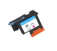 GHJtRs Ensemble de têtes d'impression et de Cartouches compatibles C4820A C4821A C4822A C4823A, Compatible avec Solutions d'impression d'encre HP80 1000 1050c 1055(1 Magenta)